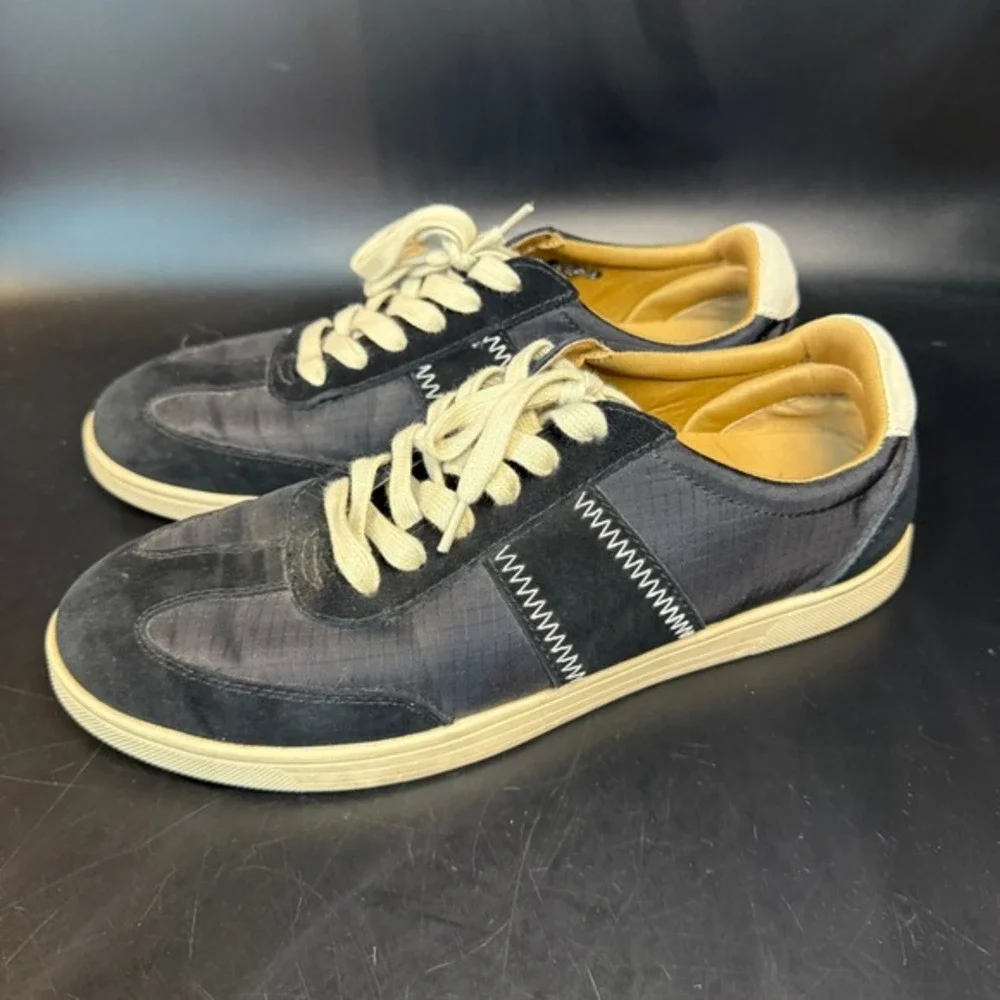 Revitalign Siesta Black Suede Nylon Fashion Sneaker‎ Women Size 9B